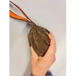 Bidebold - firkant i ruskind