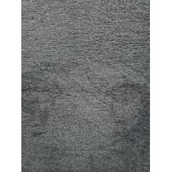 Vetbed med gummi bagside - Ensfarvet Koksgr 