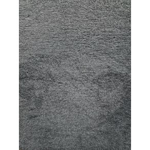 Vetbed med gummi bagside - Ensfarvet Koksgr 