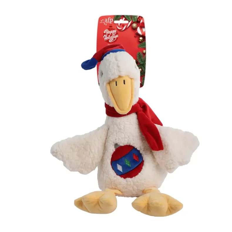 Julegs med julekugle p maven