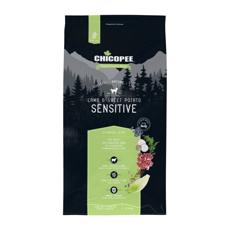 Sensitive Adult Lamb &amp; Sweet Potato 12 kg - Chicopee Holistic Nature Line