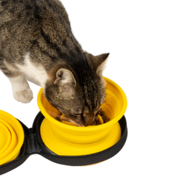 Double Travel Bowl - Slowfeeder