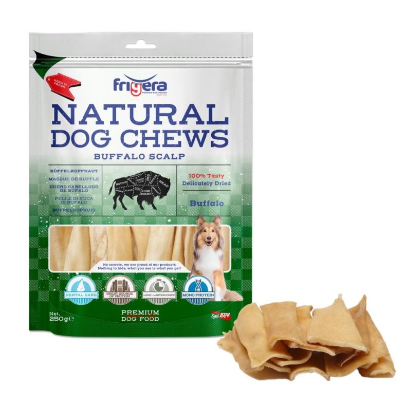 Naturel Dog Chews Bffel Hovedbund 250 g