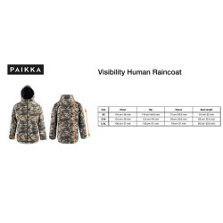 Paikka sort Refleks Regnfrakke Unisex