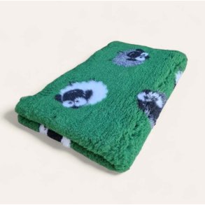 Vetbed med gummi bagside - Grn med fr 