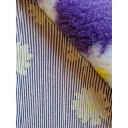 Vetbed med gummi bagside - Marguerit (Daisy) Lilla