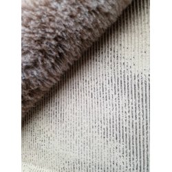 Vetbed m/gummi bagside - Brunmeleret (30 mm)