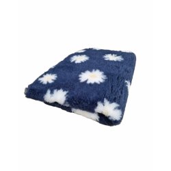 Vetbed med gummi bagside - Marguerit (Daisy) bl