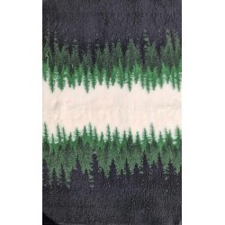 Vetbed med gummi bagside - Pinewood Forest Grn