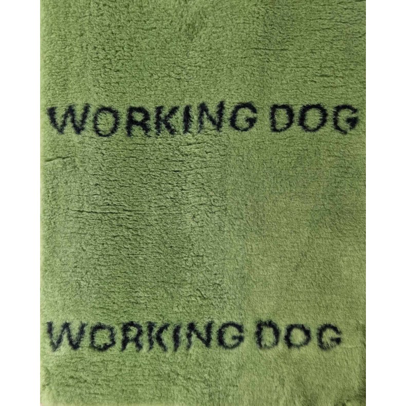 Vetbed med gummi bagside - WORKING DOG - Oliven/sort