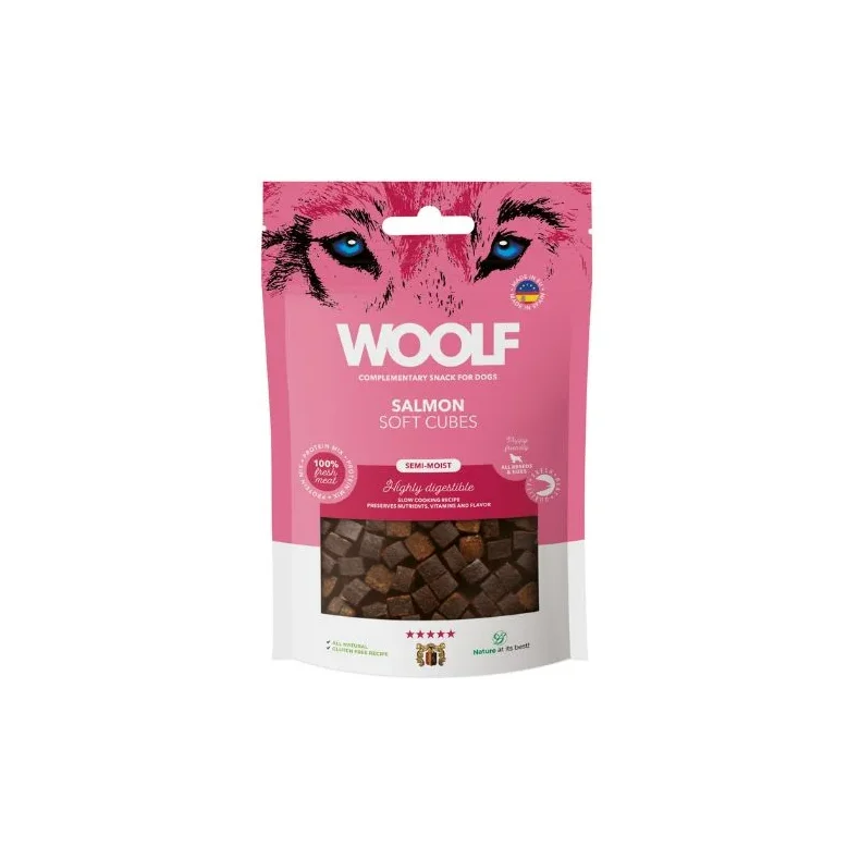 Woolf Soft Cubes Salmon 100 g