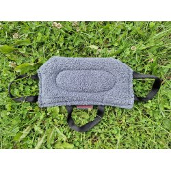 Flad bidepude teddy materiale - hvalp