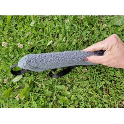 Flad bidepude teddy materiale - hvalp