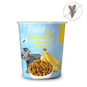 Fruitees med frisk fjerkr� og banan