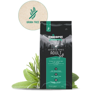 Adult Ostrich & Potato (semisoft) 12 kg - Chicopee Holistic Nature Line