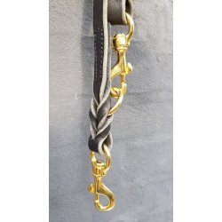 Hundefrer line lder dobbelt 220 cm (patrulje rem)