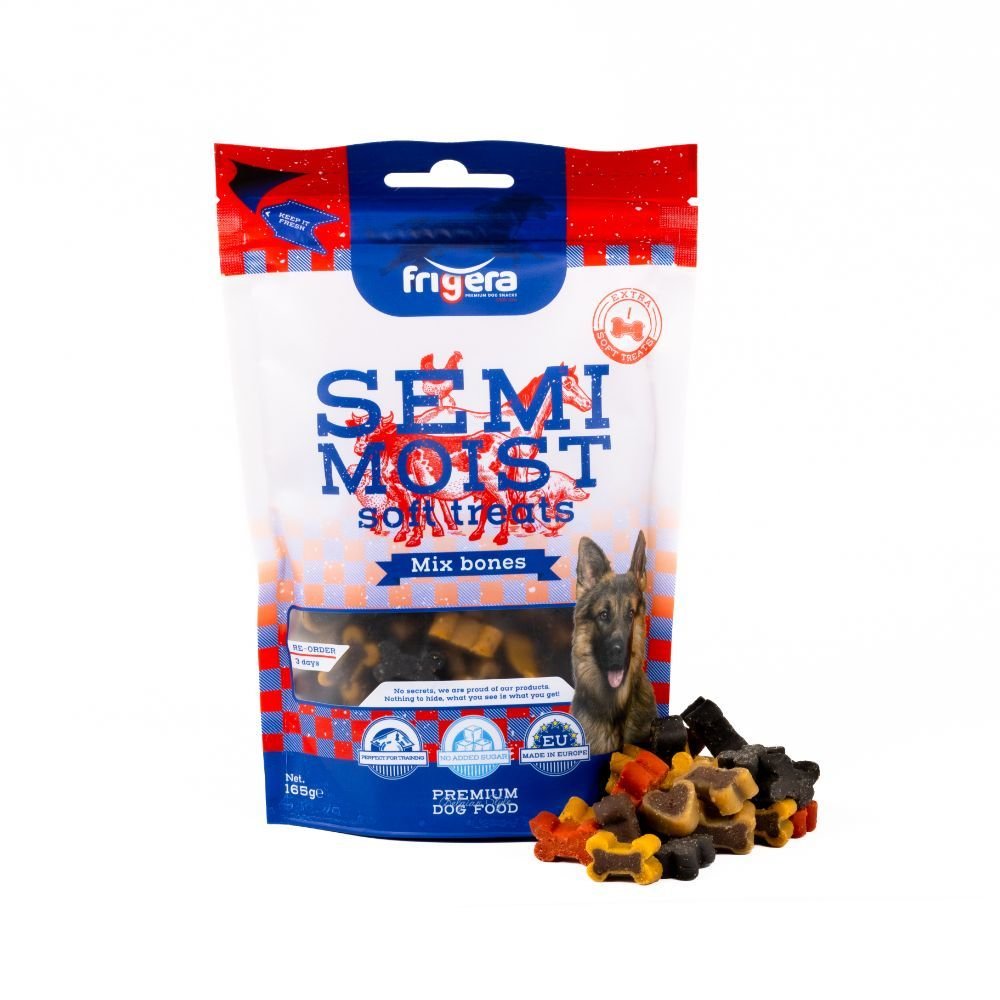 Frigera Semi-Moist Soft Treats Mix Bones (9) 3500g - Zachte