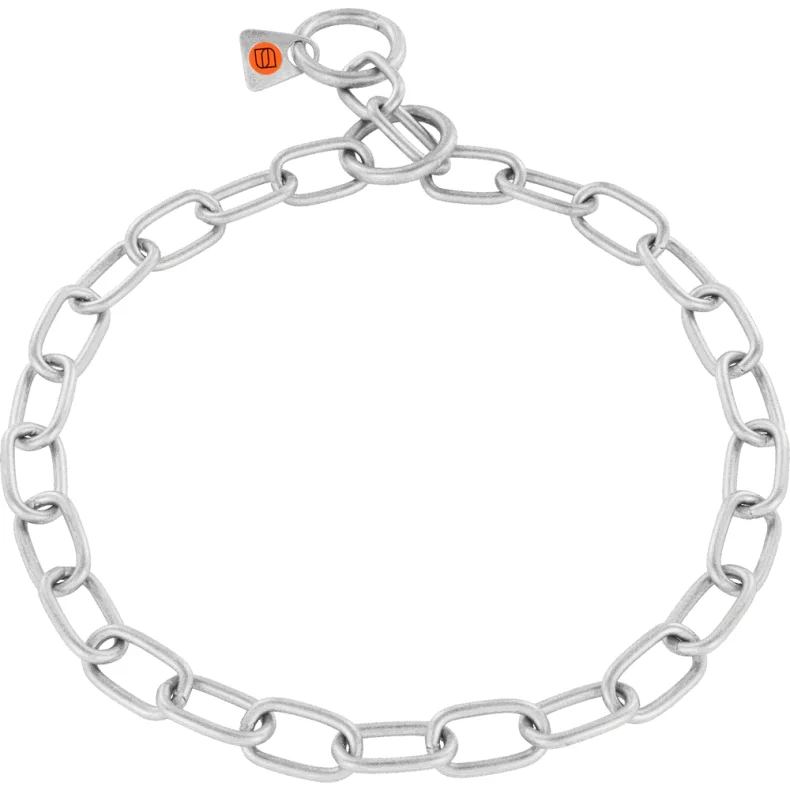 Kdehalsbnd rustfrit stl - mat