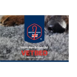 Vetbed 100 % Ren Britisk Uld - Large