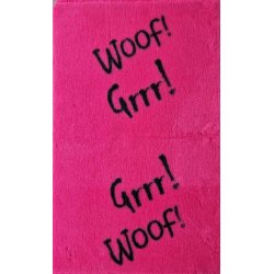 Vetbed med gummi bagside - Grrr! Woof - Cerise