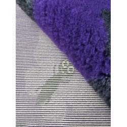 Vetbed med gummi bagside - Sommerfugl Lilla