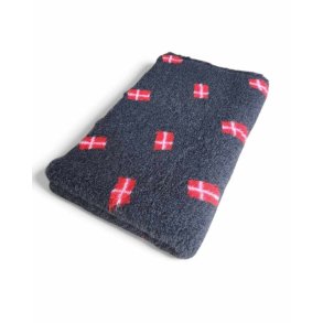 Vetbed med gummi bagside - Sm dannebrogsflag