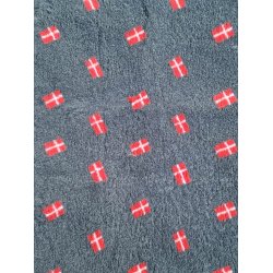 Vetbed med gummi bagside - Sm dannebrogsflag