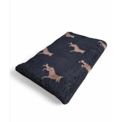 Vetbed med gummi bagside - Brun Schfer