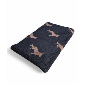 Vetbed med gummi bagside - Brun Schfer