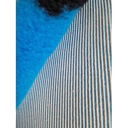 Vetbed med gummi bagside - Grrr! Woof - turkis