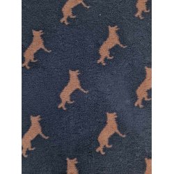 Vetbed med gummi bagside - Brun Schfer