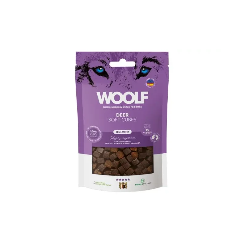 Woolf Soft Cubes Deer 100 g